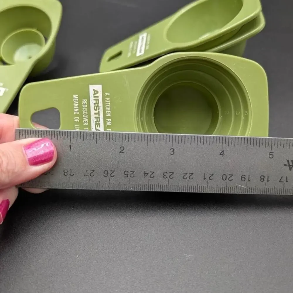 Vtg Airstream Kitchen Set Avocado Green Plastic Promotional Kitchen Tools USA RV